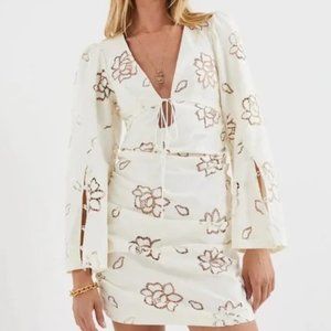 For love and Lemons Renee Bell Sleeve Mini Dress